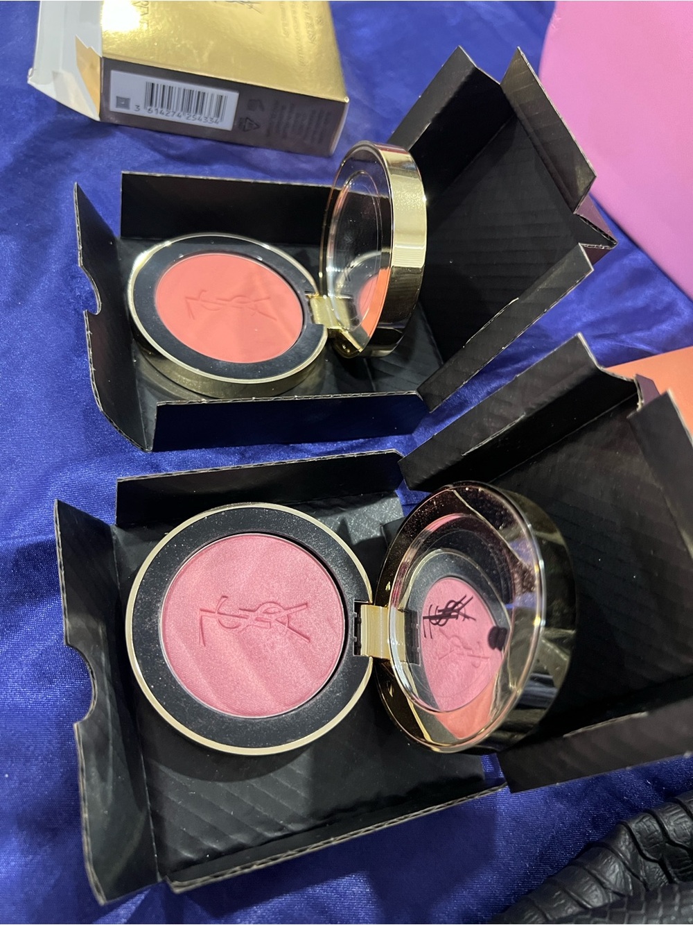 Yves Saint Laurent Coral Powder Blush Duo - swatched only - Picture 2 of 3